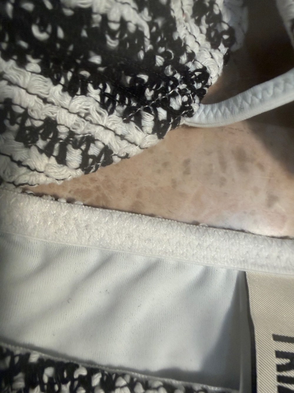 triangl swimwear Black and White Striped Bikini Set - Picture 5 of 9